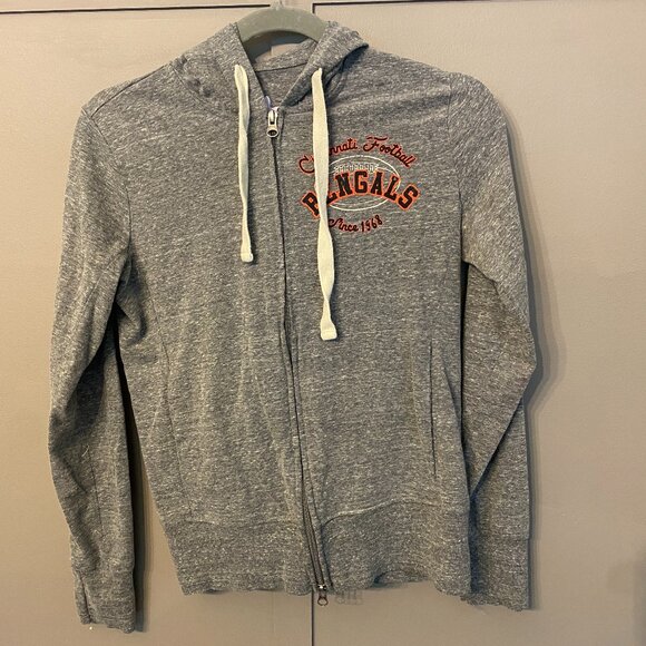 Womens - Full Zip Cincinnati Bengals Hoodie - Size Small (Fits like XS) - Picture 1 of 3